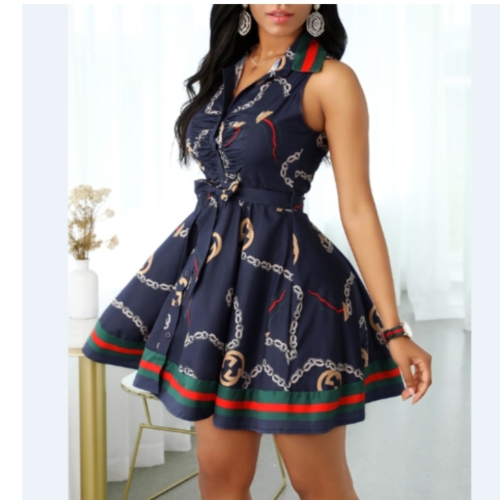 Cbr Dresses | Nwt Cbr Sleeveless Button-Up Dress
